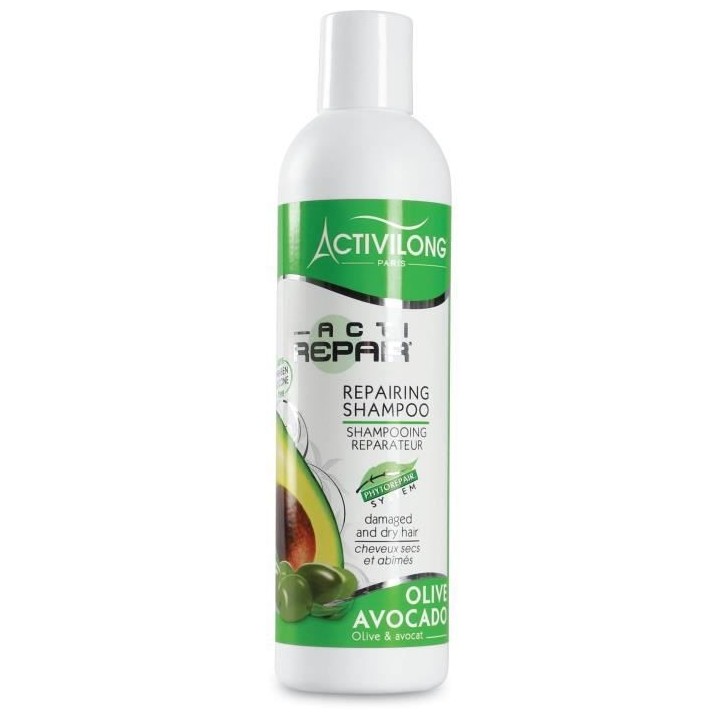 Activilong Actirepair Shampooing Reparateur Olive et Avocat 250 ml