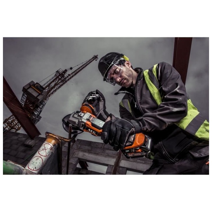 AEG - Meuleuse 125 mm 18V BRUSHLESS - en carton (sans batterie) ni cha