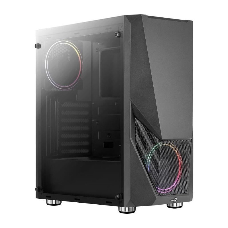 Boîtier PC - AEROCOOL - Zauron Saturn FRGB G V2 - Boitier sans alimentation - Moyen tour - Format ATX - Noir ( ACCM-PV23023.11