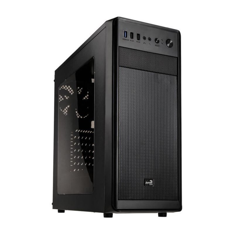 AEROCOOL BOITIER PC SI-5100 - Moyen Tour - Noir - Fenetre acrylique - Format ATX (ACCM-SI01011.11)