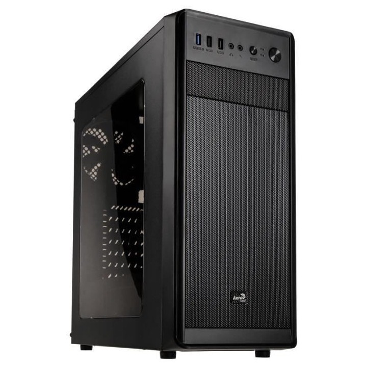 AEROCOOL BOITIER PC SI-5100 - Moyen Tour - Noir - Fenetre acrylique -