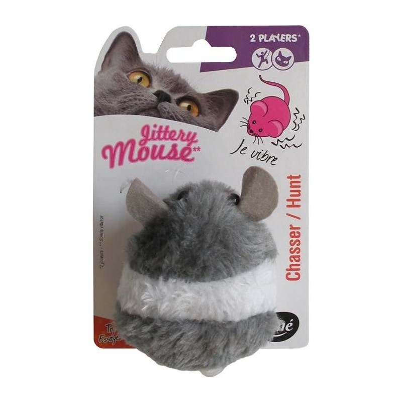 AIME Jouet souris vibreur - Pour chat