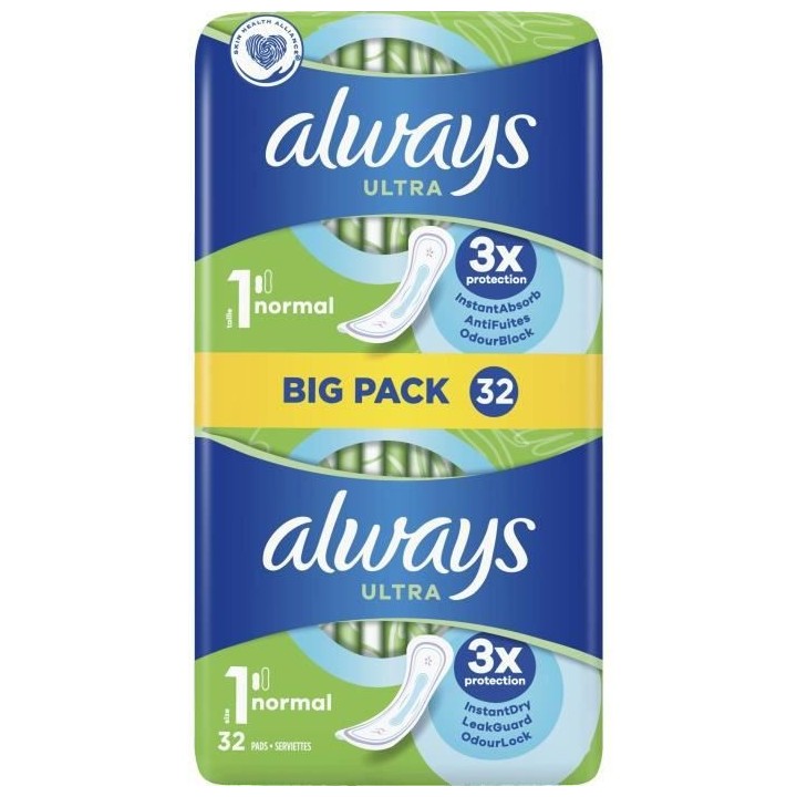 ALWAYS Ultra Serviette Hygiénique Normal Taille 1 x32