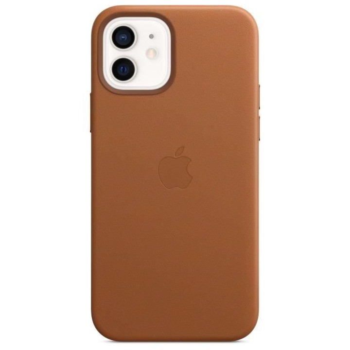 APPLE iPhone 12 | 12 Pro Coque en cuir avec MagSafe - Brun Selle