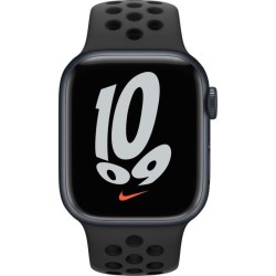 Apple Watch Nike Series 7 GPS + Cellular - 41mm - Boîtier Midnight Aluminium - Bracelet Anthracite/Black Nike Sport Band - Regu