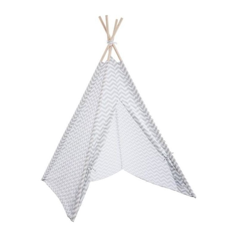 Tipi déco H.160 cm - Gris - Style enfant