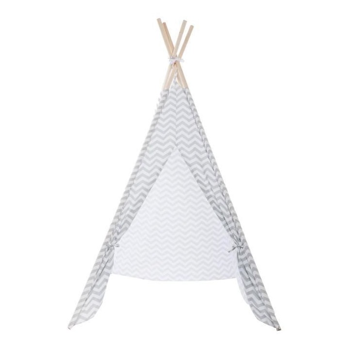 Tipi déco H.160 cm - Gris - Style enfant