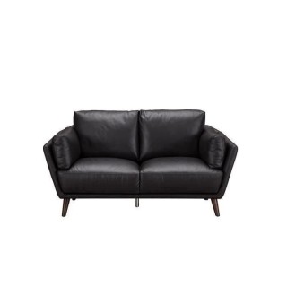 Canapé 2 places ANDERSON - Cuir de vachette Marron foncé - L 171 x P