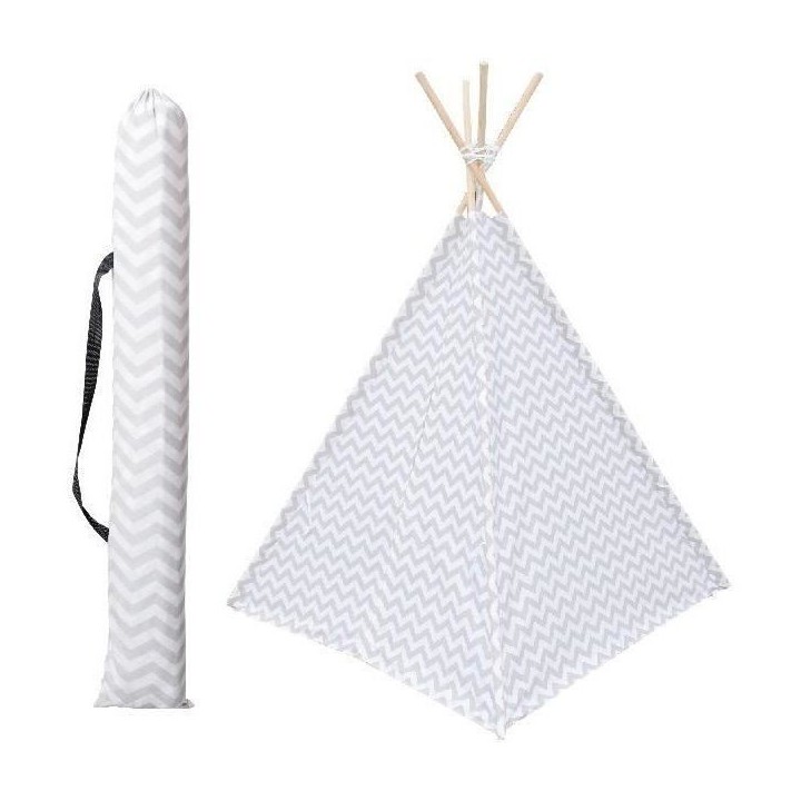 Tipi déco H.160 cm - Gris - Style enfant