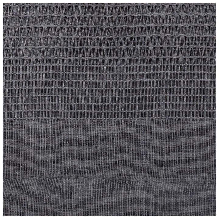 Voilage aspect lin avec motifs ajourés - 140 x 240 cm - Gris