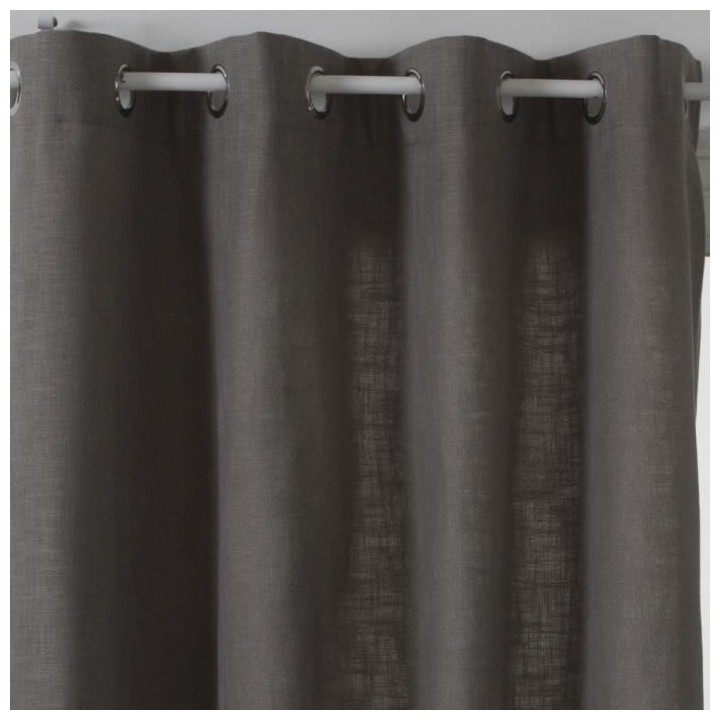 Rideau Clem - 140 x 260 cm - Gris foncé