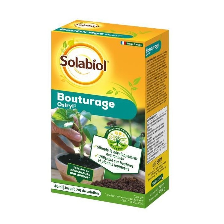 SOLABIOL SOBOUTU40 Bouturage Osiryl 40mL, Stimulateur racinaire