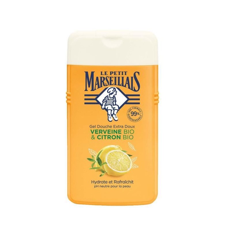 Le Petit Marseillais Gel Douche Extra Doux Verveine & Citron Bio 250ml