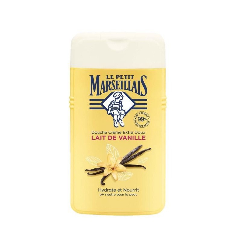 Le Petit Marseillais Douche Creme Extra Doux Lait de Vanille 250ml