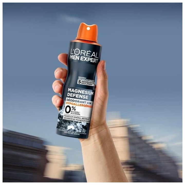 Déodorant Spray 48h Magnesium L'OREAL PARIS - Defense hypoallergéniq