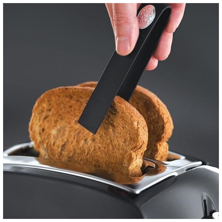 RUSSELL HOBBS 22601-56 Toaster Grille-Pain Texture Fentes Larges - Noi