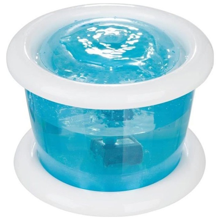 TRIXIE Distributeur automatique d'eau Bubble Stream 3l - Bleu et blanc