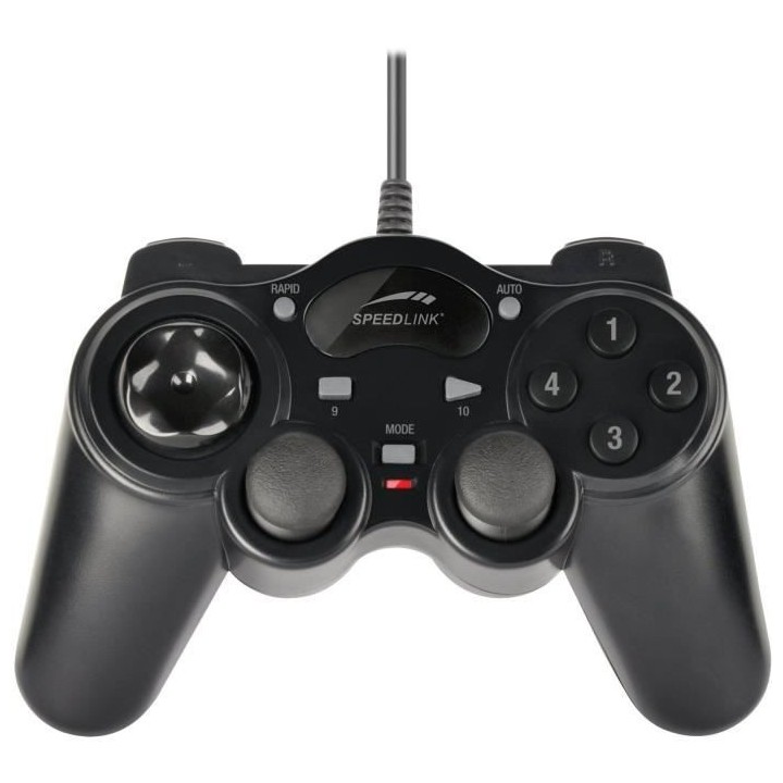 Manette Filaire - SPEEDLINK - THUNDERSTRIKE - Noir - PC (SL-6515-BK)