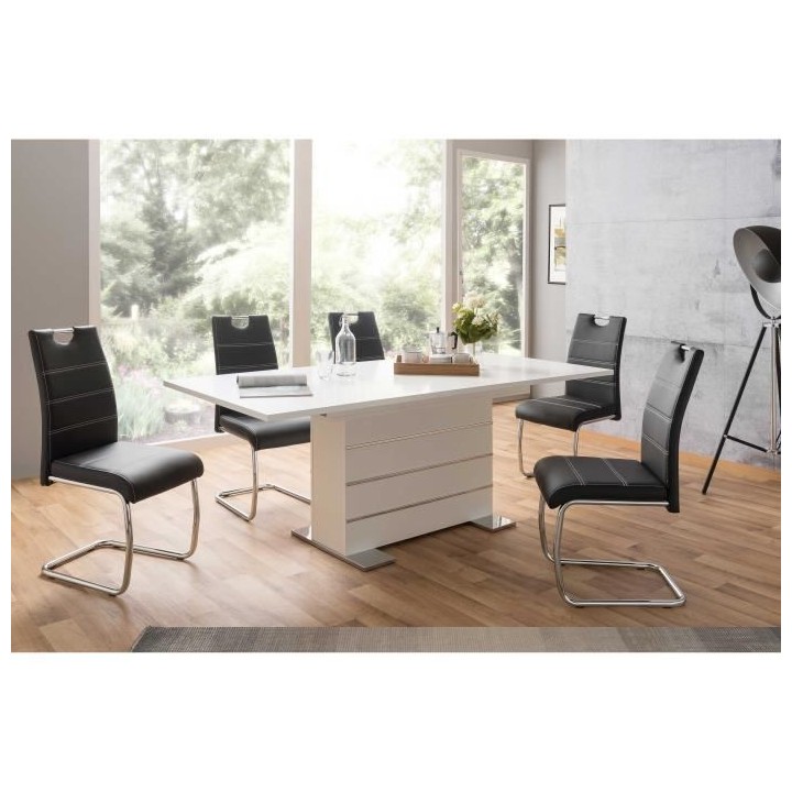 Table extensible 6-8 personnes - Rectangulaire - Panneaux de particule