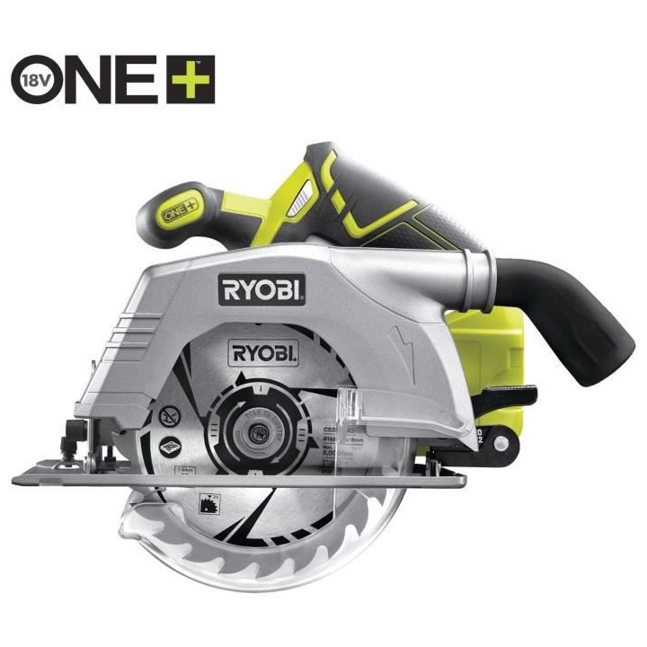 Scie circulaire RYOBI 18V OnePlus - sans batterie ni chargeur R18CS-0