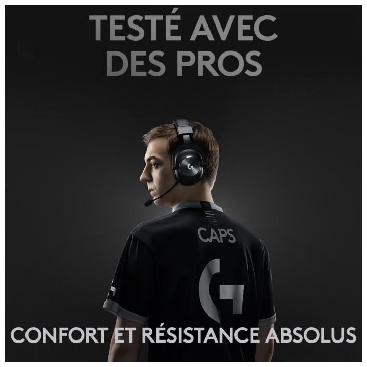 Casque Gaming - Sans fil - LOGITECH G - PRO X GAMING WIRELESS - Noir