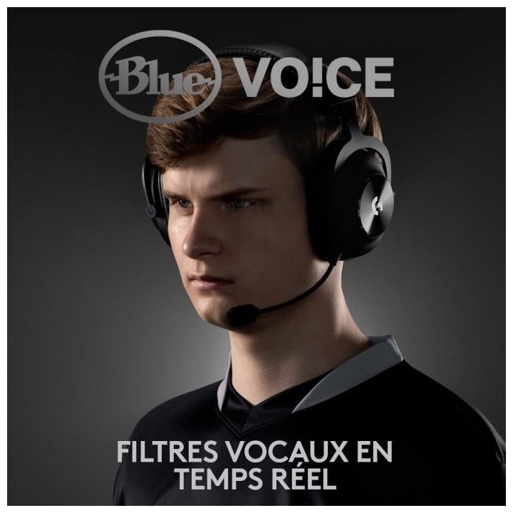 Casque Gaming - Sans fil - LOGITECH G - PRO X GAMING WIRELESS - Noir