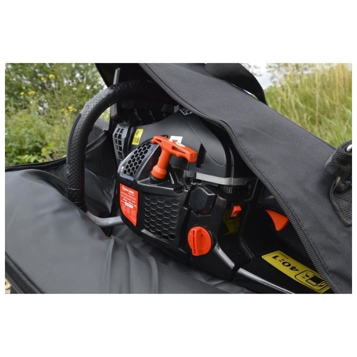 Tronçonneuse thermique 61.5cc 55cm avec sac de transport et 2eme cha