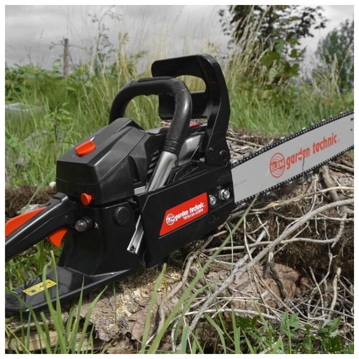 Tronçonneuse thermique 61.5cc 55cm avec sac de transport et 2eme cha