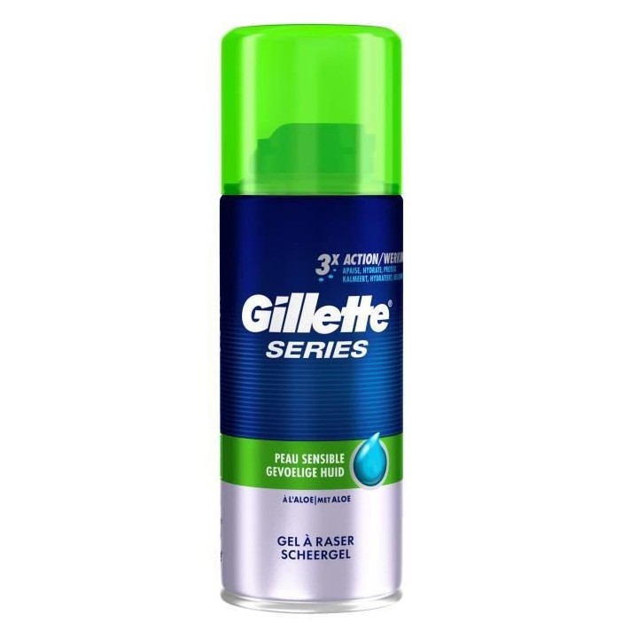 GILLETTE Gel a raser Series Peaux Sensibles - 75 ml
