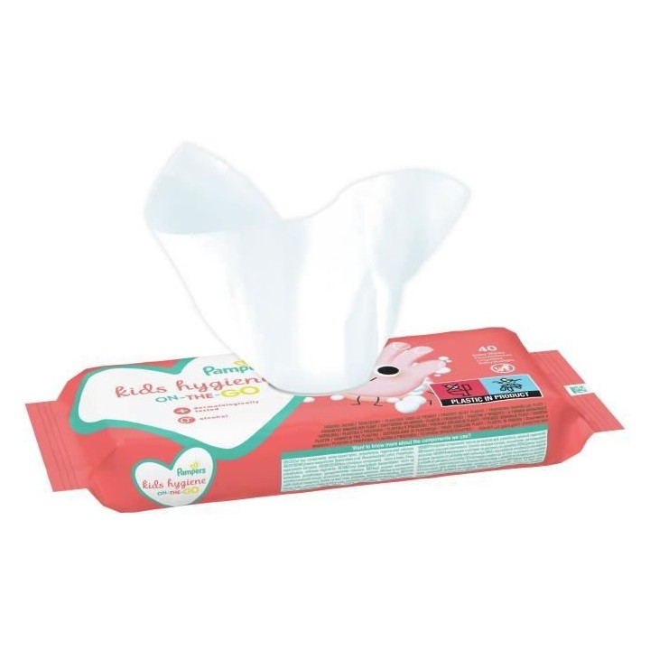 PAMPERS Kids Hygiene On-The-Go - 40 Lingettes