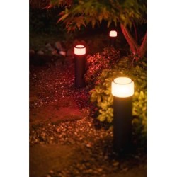 Borne Extérieure CALLA Extension PHILIPS HUE White and Color Ambiance - Aluminium - Noir