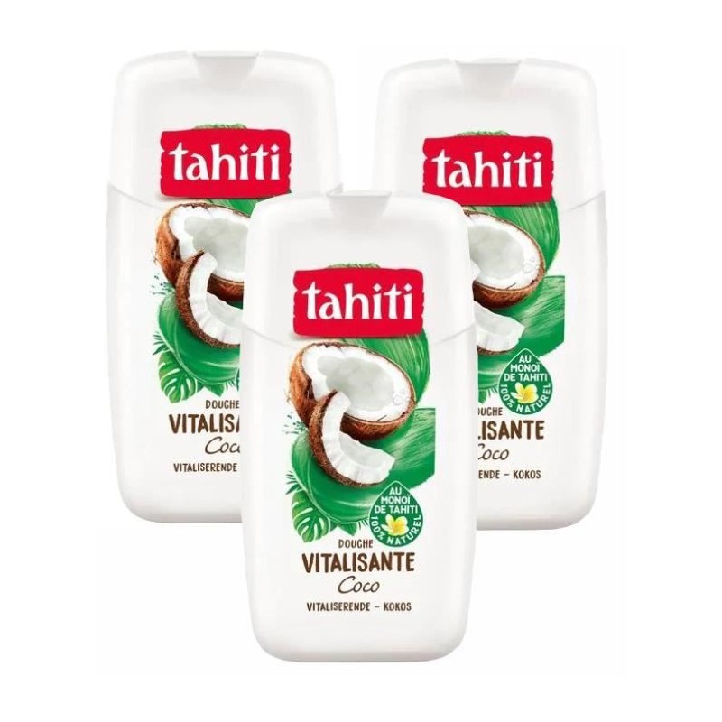 Lot de 3 gels douche Tahiti Monoî Coco - 250ml