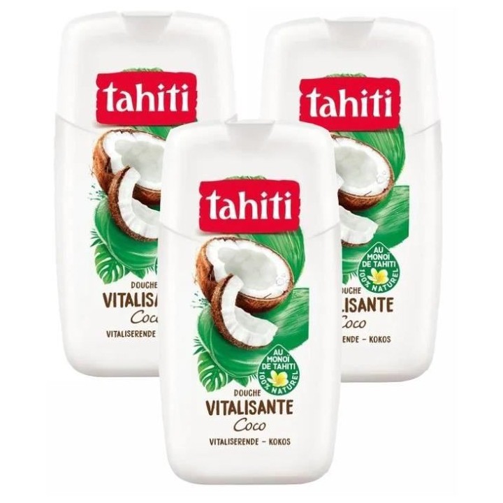 Lot de 3 gels douche Tahiti Monoî Coco - 250ml