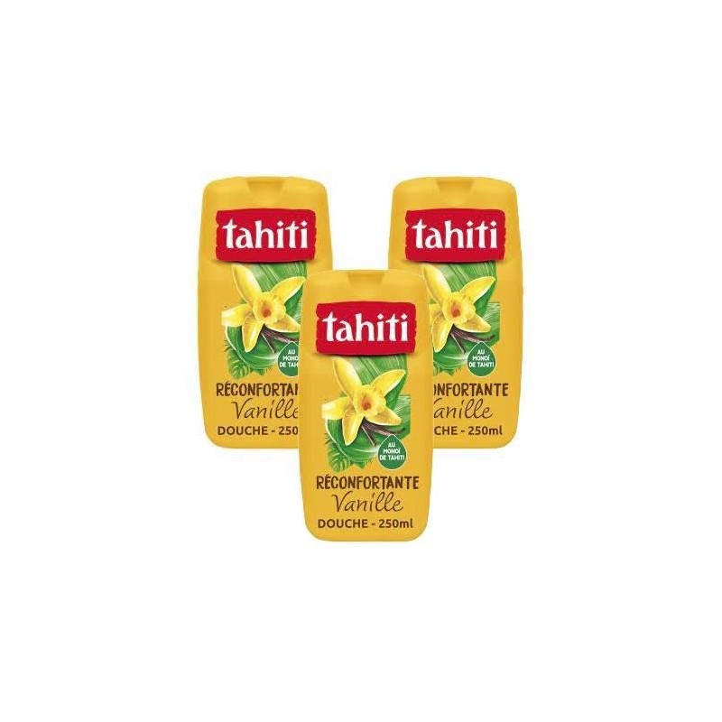 Lot de 3 gels douche Tahiti Monoî Vanille - 250ml