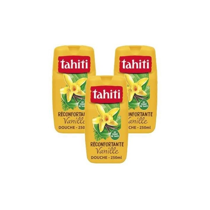 Lot de 3 gels douche Tahiti Monoî Vanille - 250ml