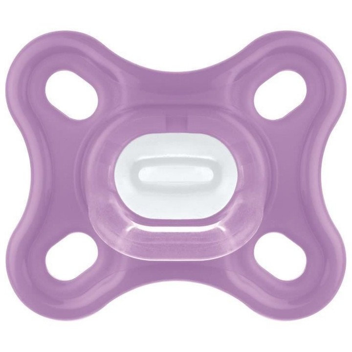 MAM Comfort Sucette Physiologique +0m Rose Lot de 2 + Boîte de Conser