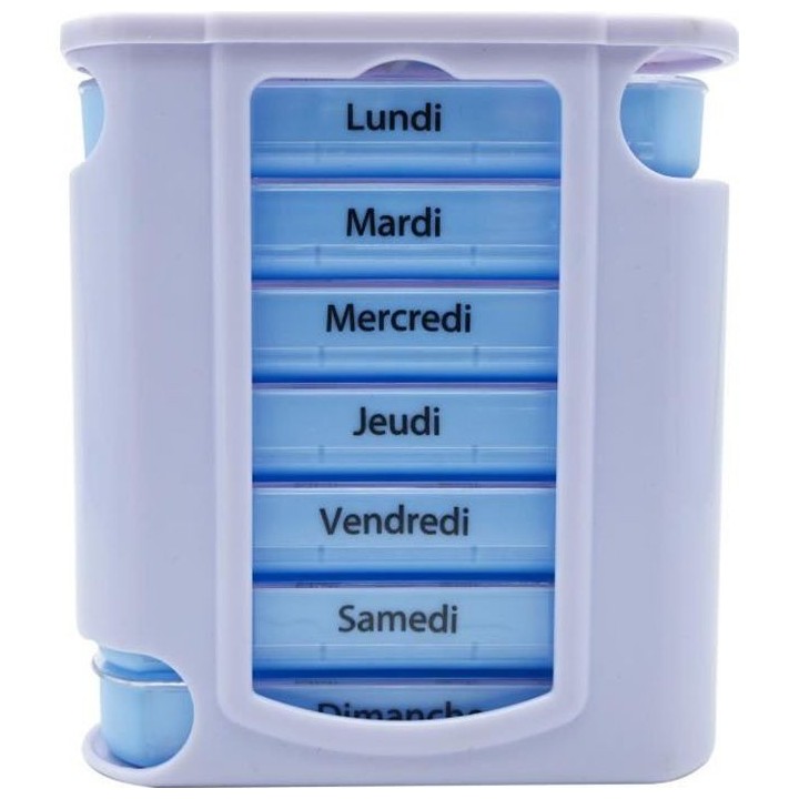 AUTONOMIE ET BIEN eTRE Pilulier Semainier 7 emplacements 4 compartimen