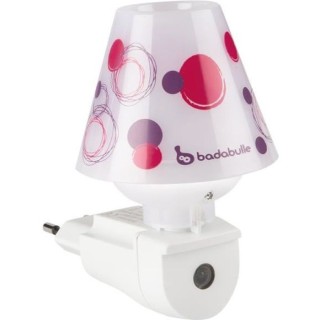 BADABULLE Veilleuse Abat Jour Prune