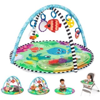 Tapis d'éveil BABY EINSTEIN Ocean - 2 en 1 - Avec coussin d'ean gonfl