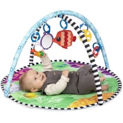 Tapis d'éveil BABY EINSTEIN Ocean - 2 en 1 - Avec coussin d'ean gonflable - 46 x 81 x 81 cm - Multicolore - Des la naissance