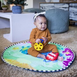 Tapis d'éveil BABY EINSTEIN Ocean - 2 en 1 - Avec coussin d'ean gonflable - 46 x 81 x 81 cm - Multicolore - Des la naissance