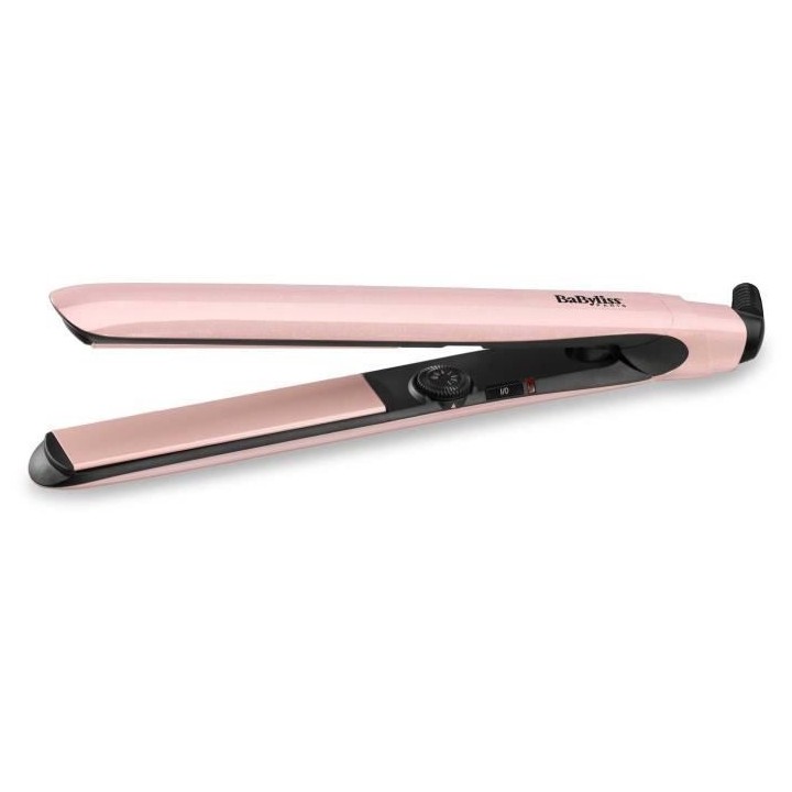 BaByliss Lisseur Rose Blush 235 avec plaques extra-longues en titane-c