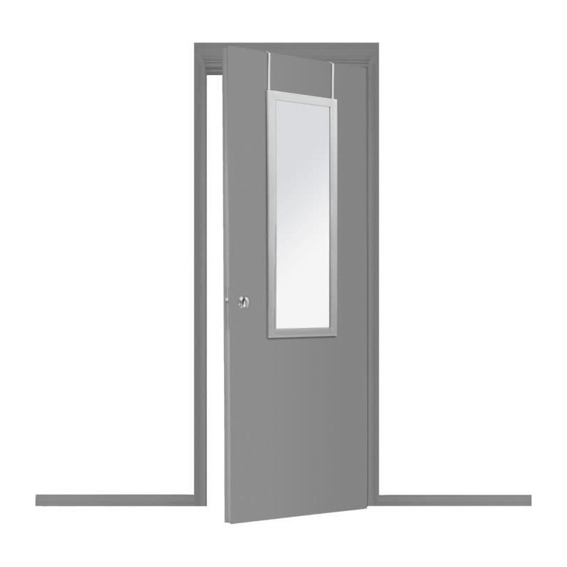 Miroir de porte class - 36 x 110 cm - Argent