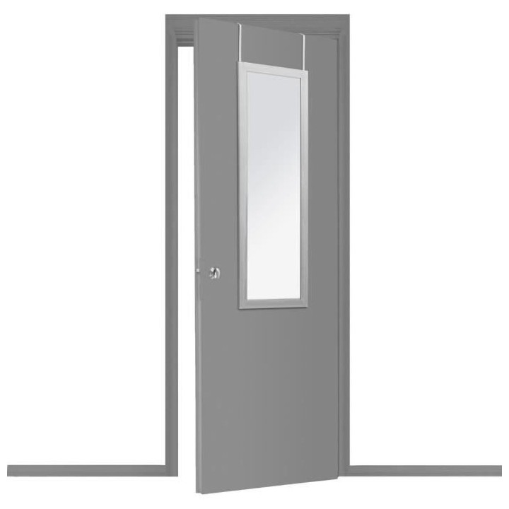 Miroir de porte class - 36 x 110 cm - Argent