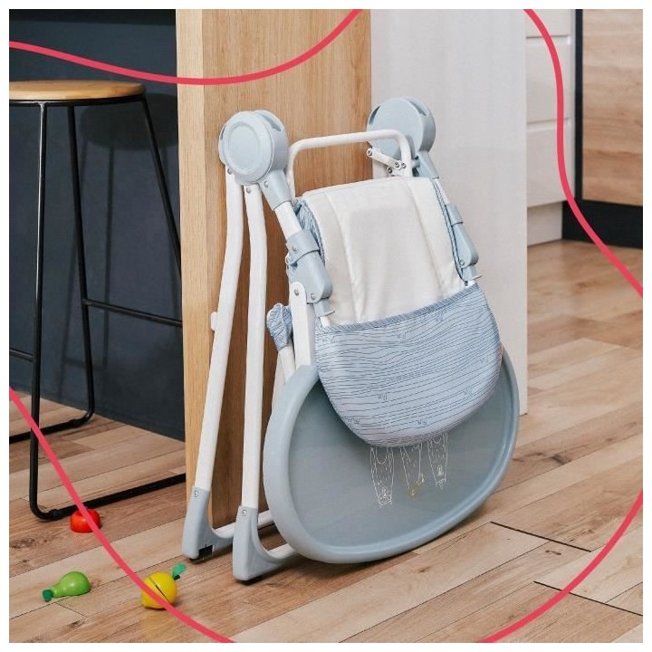 Badabulle Chaise haute pour bébé ultra compacte et légere - Dossier