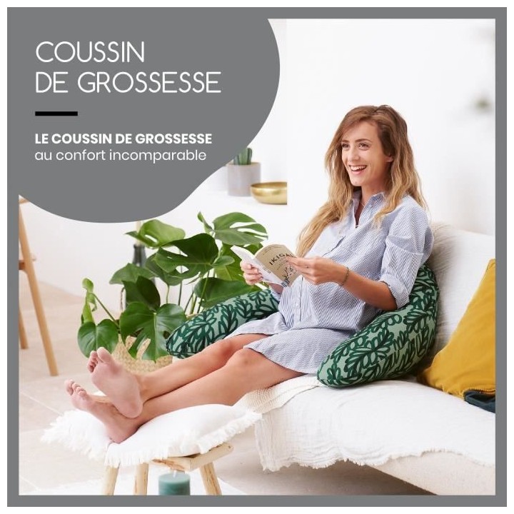 Babymoov B.LOVE Coussin de Maternité & Allaitement avec Remplissage M