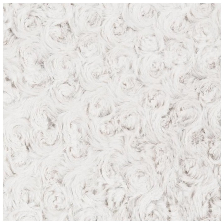 Coussin fourrure bouclé - Carré - Ecru - 45 x 45 cm