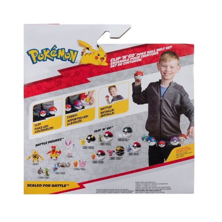Ceinture Clip 'N' Go BANDAI - Pokémon - 1 ceinture, 1 Repeat Ball, 1