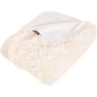 Plaid a fourrure Long - 120 x 160 cm - Ecru