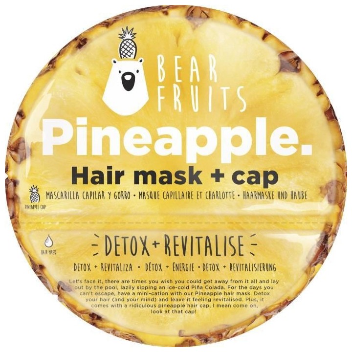 BEAR FRUITS Masque capillaire Détox + Charlotte Ananas